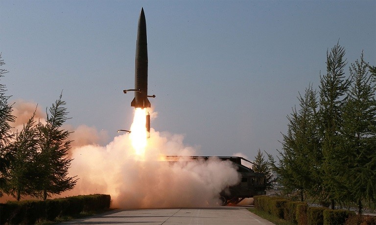 Triều Tiên phóng thử tên lửa đạn đạo. (Nguồn: KCNA)
