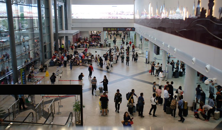 Sảnh khởi hành chính tại sân bay quốc tế Phnom Penh. (Nguồn: 