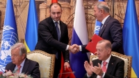 Nga-Ukraine ký thỏa thuận 'mở khóa' cảng bên bờ Biển Đen; Moscow tuyên bố 'không lợi dụng'; Mỹ, Anh lên tiếng