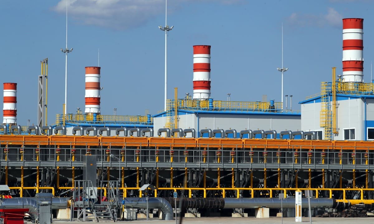 Trạm nén khí Slavyanskaya của Gazprom, điểm bắt đầu của đường ống Nord Stream 2. (Nguồn: TASS)