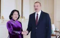 Phó Chủ tịch nước Đặng Thị Ngọc Thịnh hội kiến Tổng thống Azerbaijan Ilham Aliyev