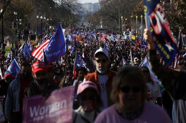 Bầu cử Mỹ 2020: 'Biển người' ủng hộ ông Trump tham gia cuộc tuần hành lớn nhất lịch sử tại thủ đô Washington