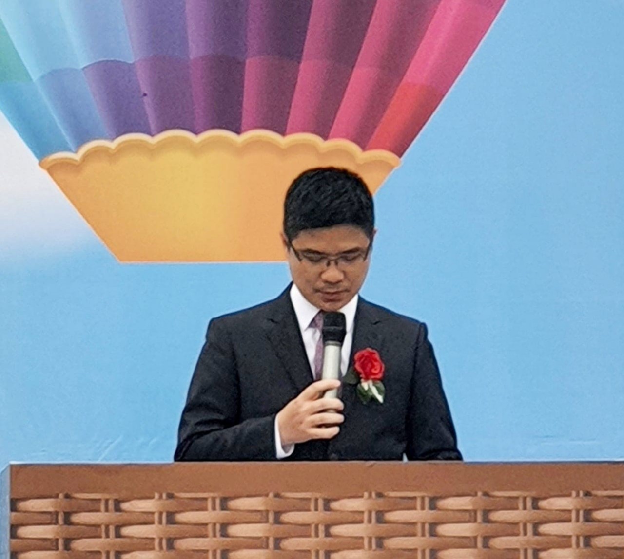 Phó Giám đốc Sở Du lịch Nguyễn Hồng Minh phát biểu tại sự kiện. (Ảnh: Nguyễn Mạnh Cường)