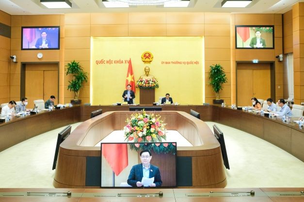 Chairman of the National Assembly (NA) Vuong Dinh Hue on April 13. (Photo: Pham Thang)