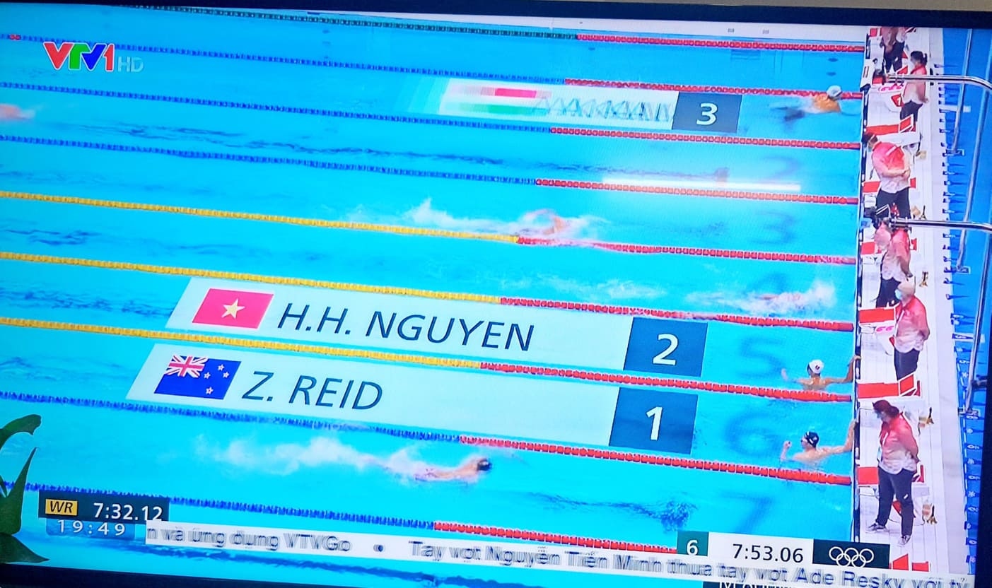 Olympic 2020: Kình ngư Nguyễn Huy Hoàng về Nhì lượt bơi thứ 2, nhưng ở vị trí 20, trượt vòng Chung Kết