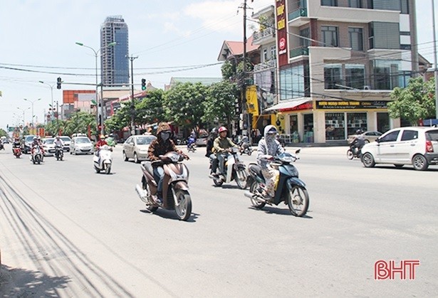 The heat index in Ha Tinh reached dangerous levels. (Source: BHT)