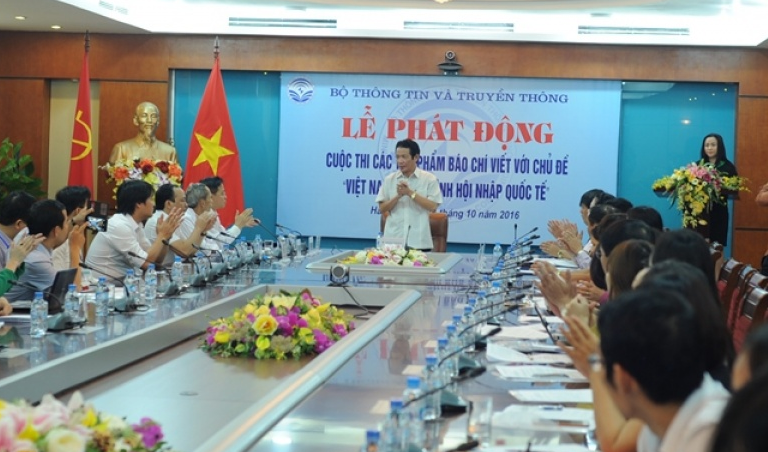 Lần đầu tiên tổ chức Giải báo chí “Việt Nam- Quá trình hội nhập quốc tế”