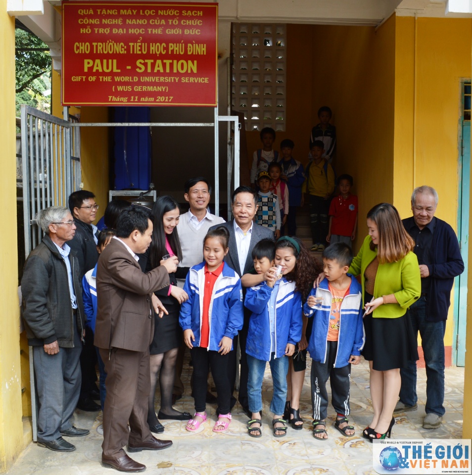 Đức viện trợ thiết bị lọc nước tinh khiết cho học sinh Thái Nguyên