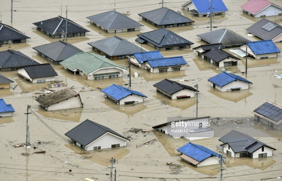 Số thương vong tiếp tục tăng trong đợt mưa lũ kỷ lục tại Nhật Bản