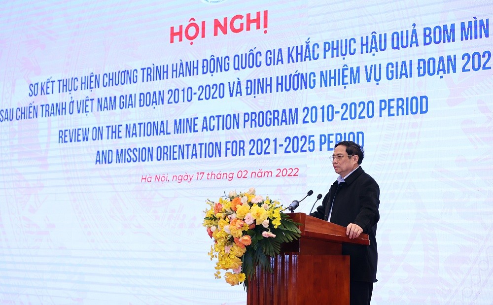 (02.17) Thủ tướng Chính phủ Phạm Minh Chính phát biểu chỉ đạo Hội nghị. (Nguồn: Nhật Bắc/VGP)