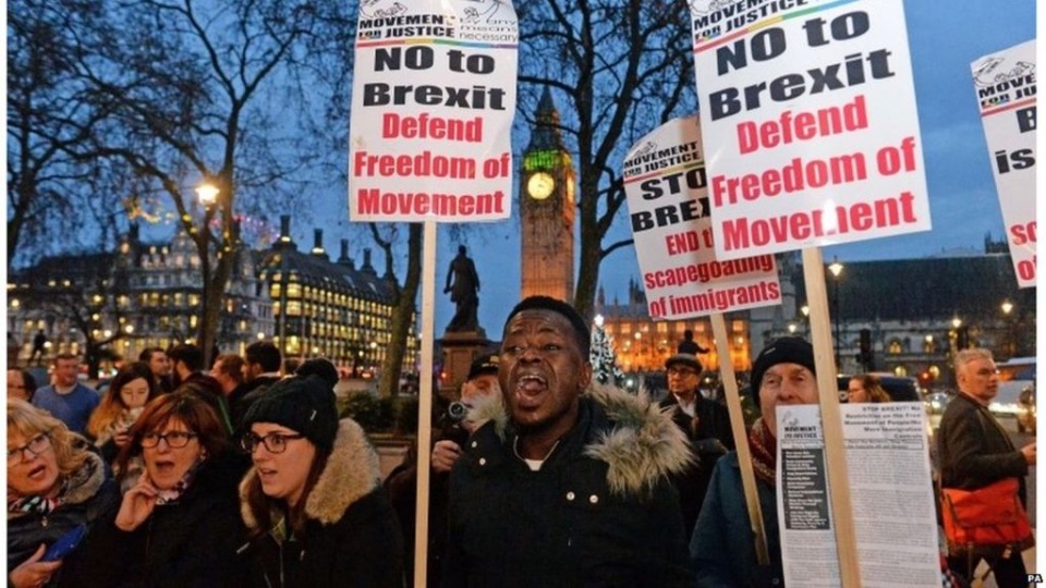 Anh: Biểu tình ở London phản đối Brexit anh bieu tinh o london phan doi brexit