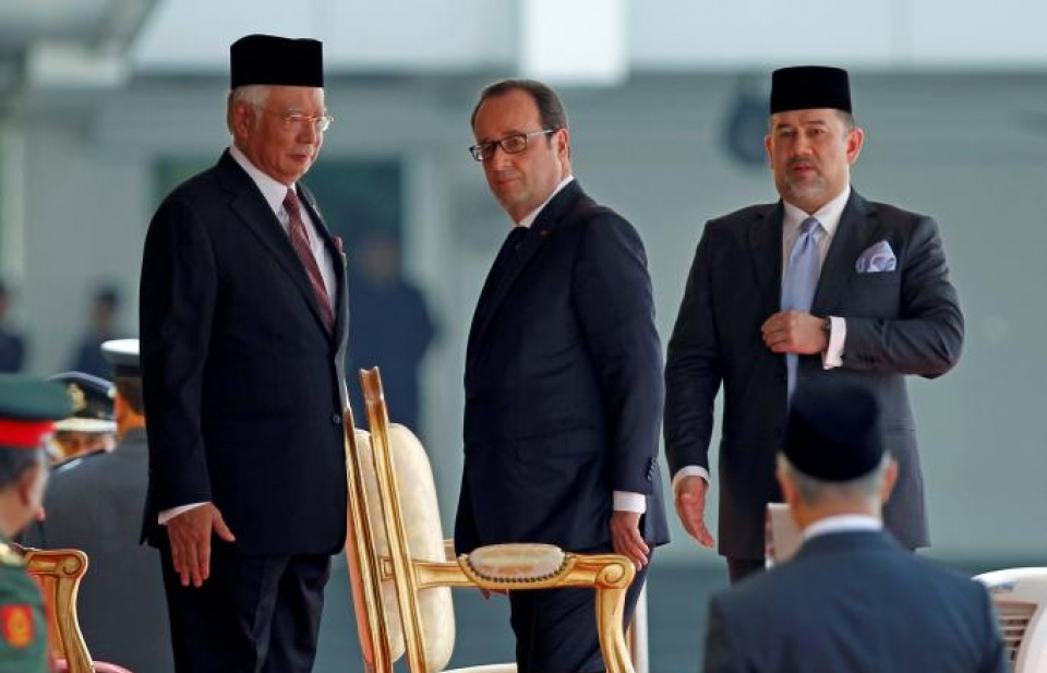 Malaysia - Pháp tăng cường hợp tác kinh tế, quốc phòng
