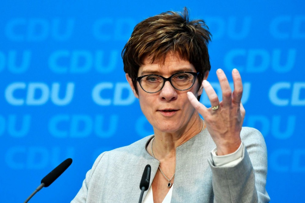 (04.04) Bộ trưởng Quốc phòng Đức Annegret Kramp-Karrenbauer. (Nguồn AFP)