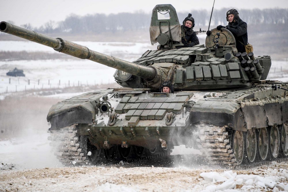 (04.06) Nga đã điều động lực lượng áp sát biên giới với miền Đông Ukraine. (Nguồn: TASS)
