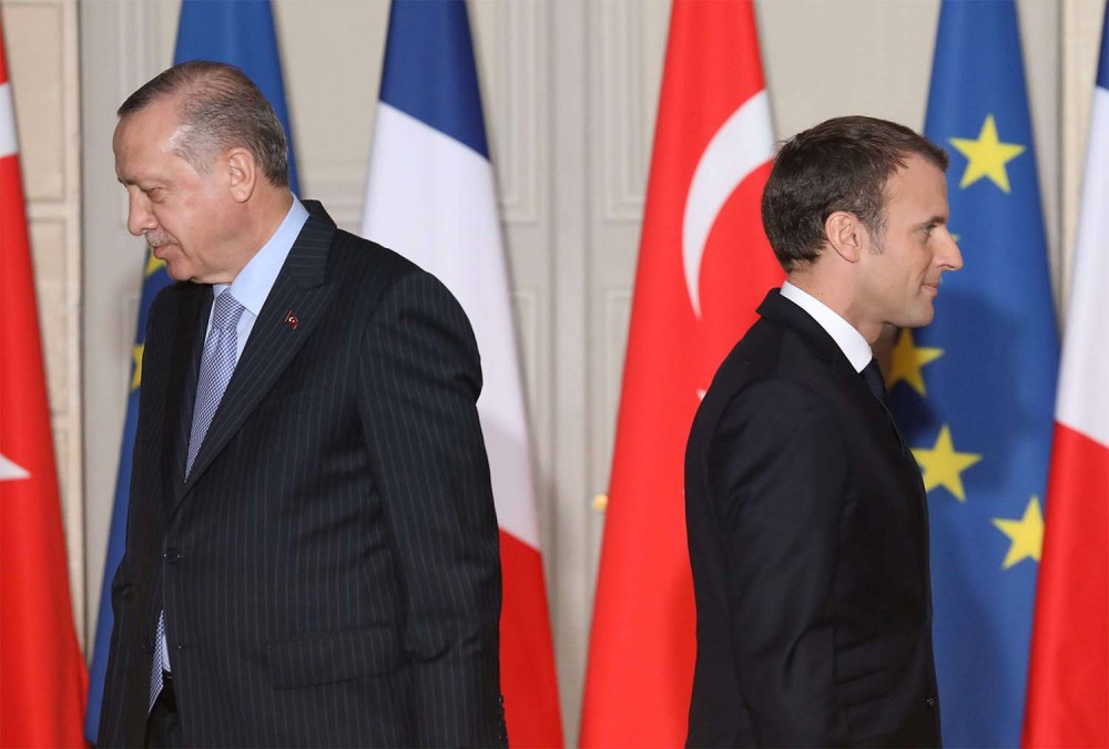 (04.08) Quan hệ Pháp-Thổ Nhĩ Kỳ đã không suôn sẻ từ năm 2005 và chưa có dấu hiệu cải thiện dưới thời ông Macron. (Nguồn: AFP)