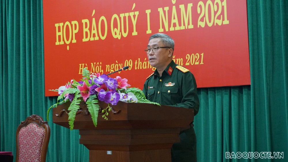 (04.09) Đại tá Nguyễn Hạnh Phúc. Phó Tổng Giám đốc Trung tâm hành động bom mìn quốc gia Việt Nam (VNMAC). (Ảnh: Minh Quân)