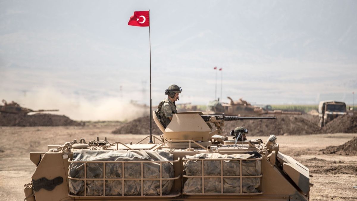 (04.21) Tổng thống Thổ Nhĩ Kỳ Recep Tayyip Erdogan khẳng định chiến dịch của nước này tại Iraq là nhằm bảo vệ an ninh biên giới quốc gia trước PKK. (Nguồn: NurPhoto)