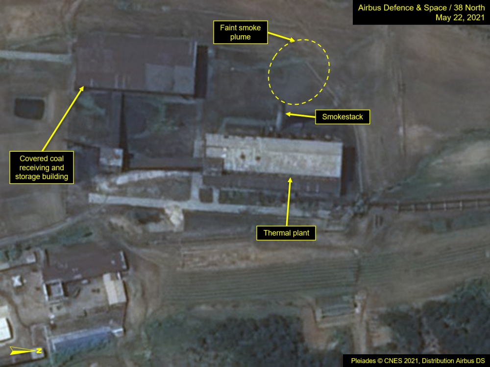 (05.30) Hình ảnh vệ tinh được 38 North công bố và nghi ngờ rằng đây là các hoạt động sản xuất năng lượng hạt nhân của Triều Tiên. (Nguồn: 38 North)
