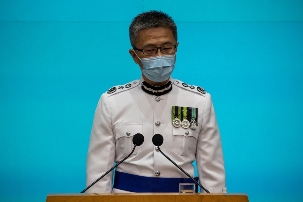 (06.26) Tân Cảnh sát trưởng Hong Kong (Trung Quốc) Raymond Siu. (Nguồn: EPA-EFE)
