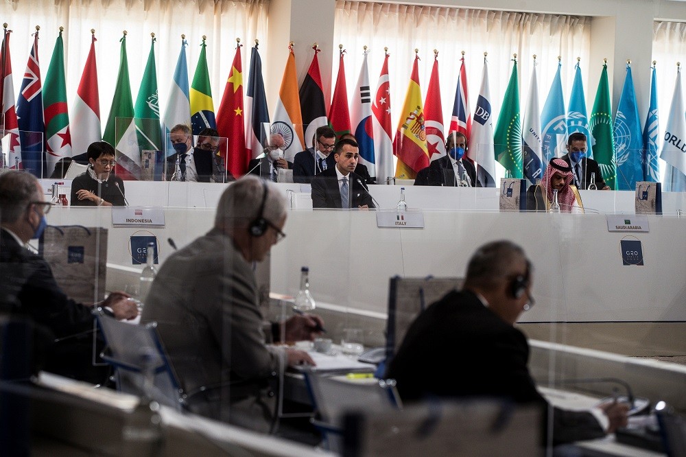 (06.30) Toàn cảnh Hội nghị Bộ trưởng Ngoại giao các nước G20 ngày 29/6 tại Matara, Italy. (Nguồn: Reuters)