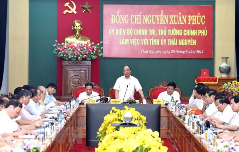 pm recommends three pillars for thai nguyens economy