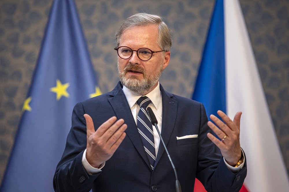 (07.06) Chính quyền Thủ tướng Petr Fiala (ảnh) đã đề ra 5 ưu tiên trong nhiệm kỳ Chủ tịch Liên minh châu Âu (EU) nửa cuối năm 2022. (Nguồn: EPA/EFE)