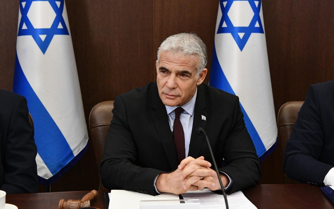 (07.09) Thủ tướng tạm quyền Israel Yair Lapid. (Nguồn: Flash90)