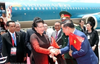 NA Chairwoman arrives in Bangkok for AIPA 40, Thailand visit