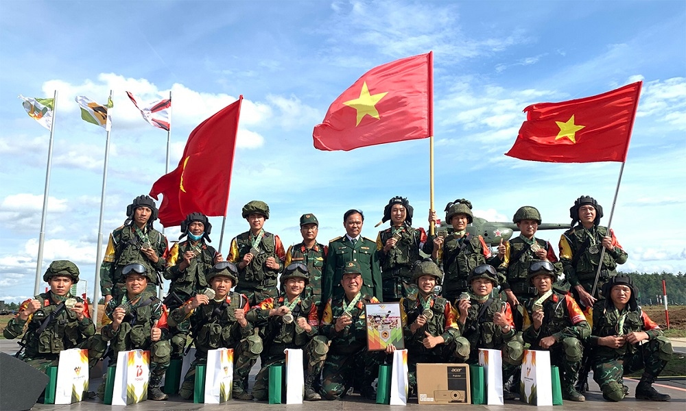 (08.05) Đoàn Việt Nam tại Army Games năm 2020. (Nguồn: QĐND)