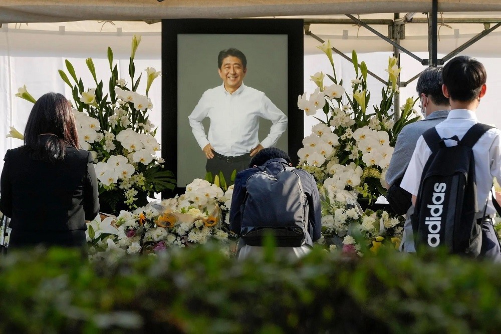 (08.14) Tang lễ của cố Thủ tướng Nhật Bản Abe Shinzo ngày 12/7. (Nguồn: EPA)