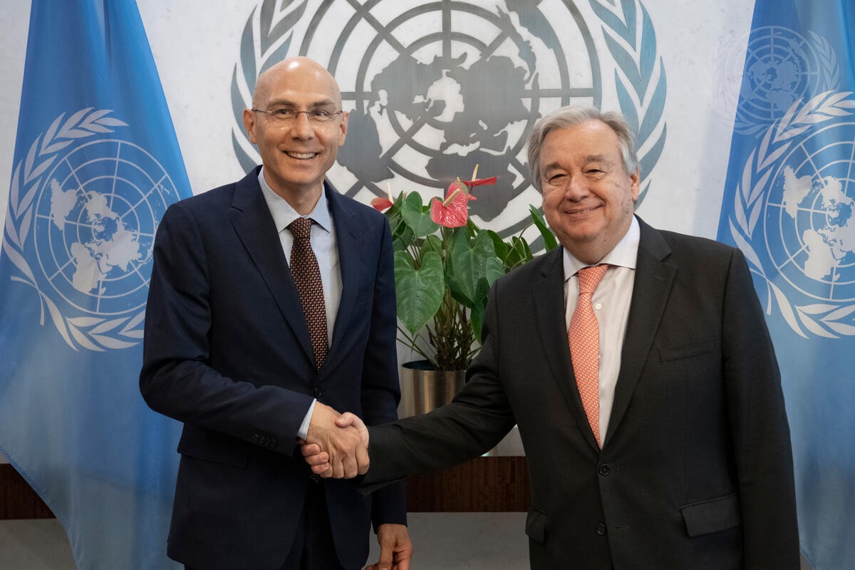 (09.09) Cao ủy Liên hợp quốc về nhân quyền Volker Turk và Tổng Thư ký Liên hợp quốc Antonio Guterres. (Nguồn: UN Photo)