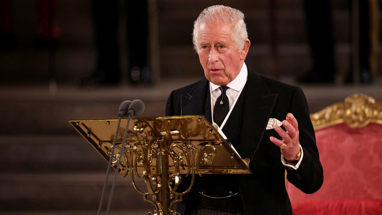 (09.12) Vua Anh Charles III phát biểu tại Điện Westminster ngày 12/9. (Nguồn: BBC)