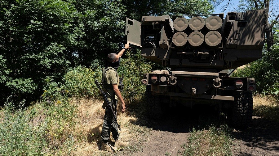 (09.13) Hệ thống HIMARS đóng vai trò quan trọng trong các hoạt động chuẩn bị cho chiến dịch phản công của các lực lượng Kiev tại Ukraine. (Nguồn: Getty Images)