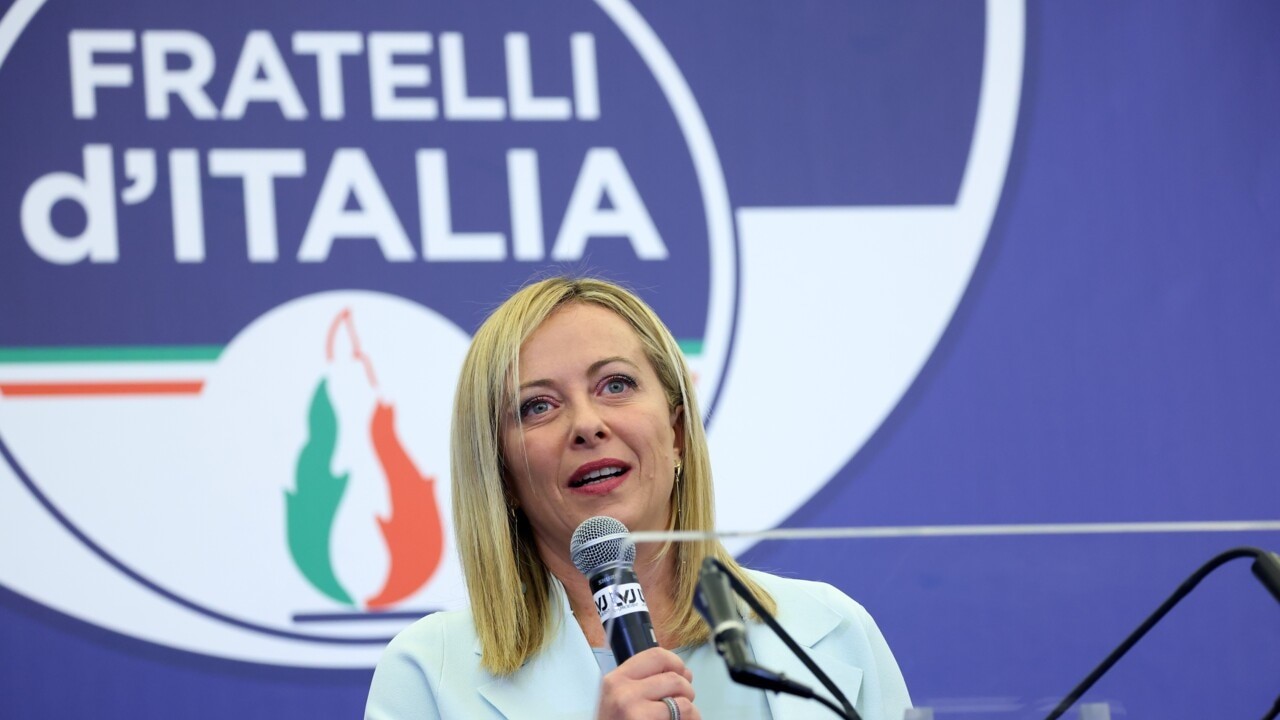 (09.26) Kết quả sơ bộ bầu cử Italy cho thấy liên minh trung hữu do đảng FdI của bà Giorgia Meloni đã giành chiến thắng. (Nguồn: Reuters)