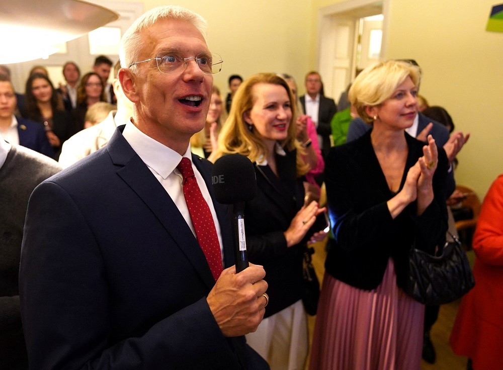 (10.03) Đảng Thống nhất mới của Thủ tướng Krisjanis Karins đã giành chiến thắng trong bầu cử Quốc hội Latvia. (Nguồn: Reuters)