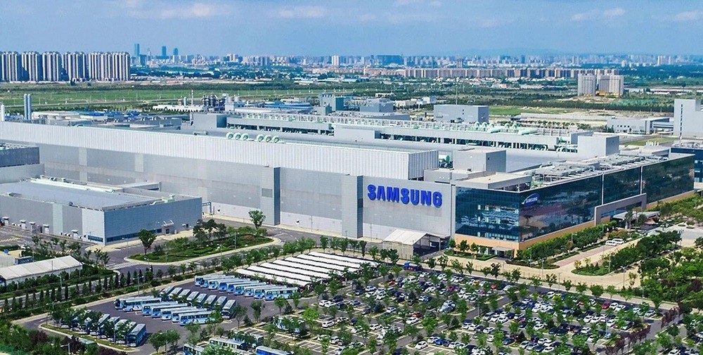 (10.09) Nhà máy sản xuất chất bán dẫn của Samsung tại Tây An, Trung Quốc. (Nguồn: Bloomberg)