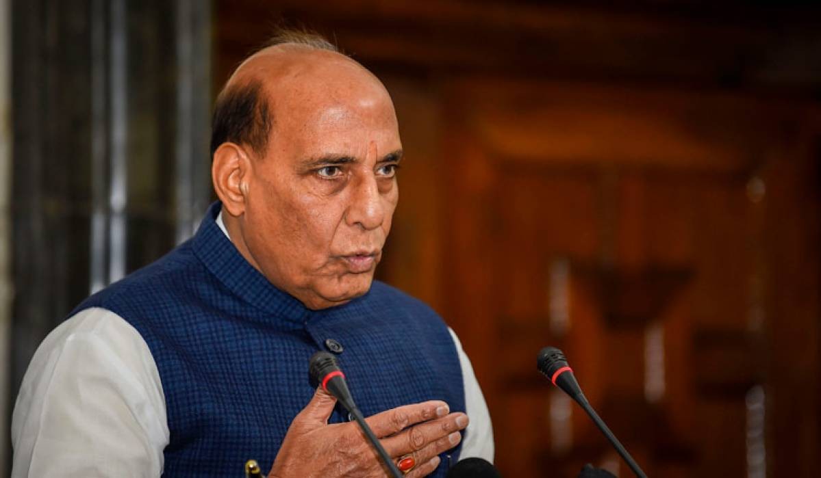 (11.21) Bộ trưởng Quốc phòng Ấn Độ Rajnath Singh. (Nguồn: Free Press Journal)