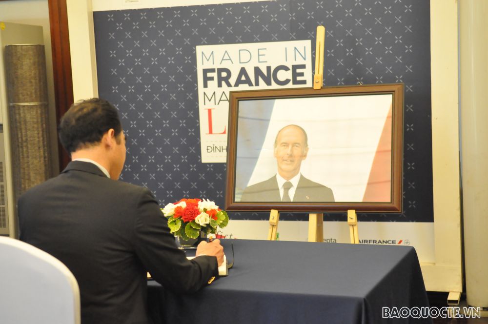 Tổng thống Valery Giscard d'Estaing là người có nhiều đóng góp xây dựng quan hệ truyền thống và hợp tác hữu nghị Pháp-Việt. (Ảnh: Minh Quân)