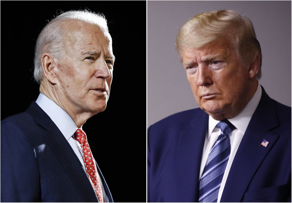 Ông Joe Biden và ông Donald Trump đang đứng ở hai thái cực hoàn toàn khác nhau. (Nguồn: AP)