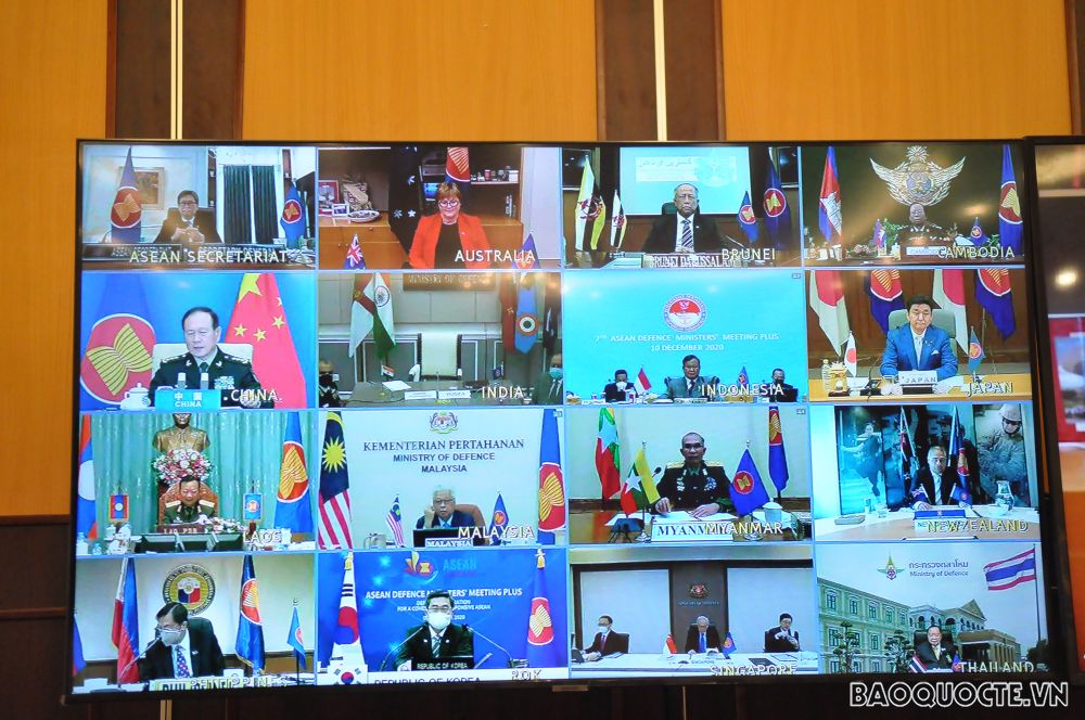 Lãnh đạo Bộ Quốc phòng ASEAN và đối tác tham dự Hội nghị. (Ảnh: Minh Quân)