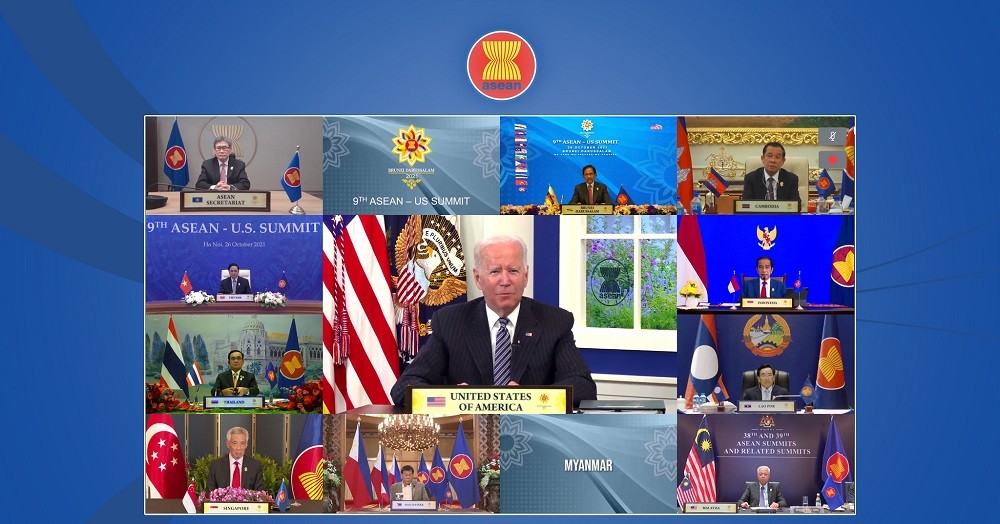 (12.22) Tổng thống Mỹ Joe Biden dự Thượng đỉnh trực tuyến Mỹ-ASEAN ngày 26/10 vừa qua. (Nguồn: ASEAN)