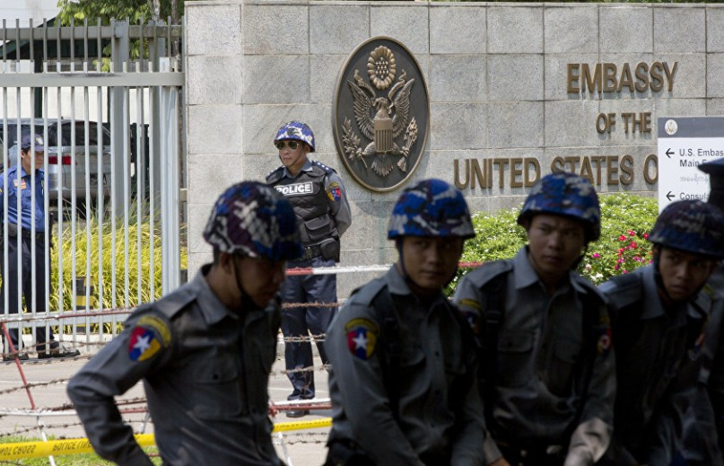 Đại sứ quán Mỹ tại Myanmar xin lỗi do nổ trong buổi diễn tập