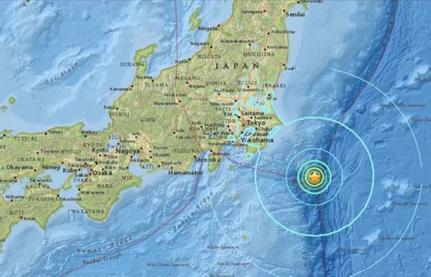 Động đất 6,5 độ richter ngoài khơi Nhật Bản