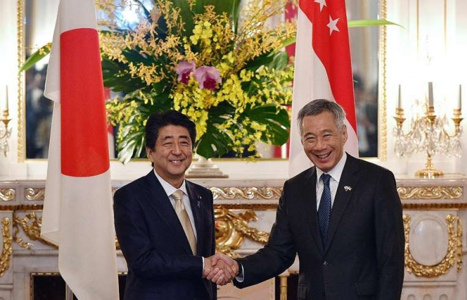 Nhật Bản, Singapore nhất trí về TPP và Biển Đông