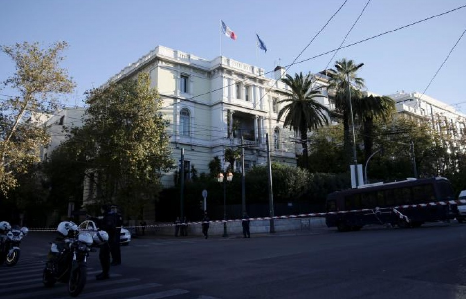 Hy Lạp: Đại sứ quán Pháp bị tấn công bằng lựu đạn