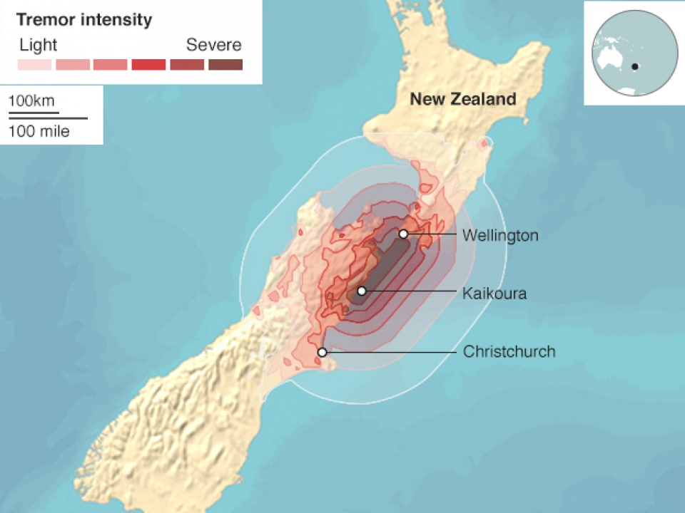 New Zealand sơ tán du khách vì tiếp tục có động đất