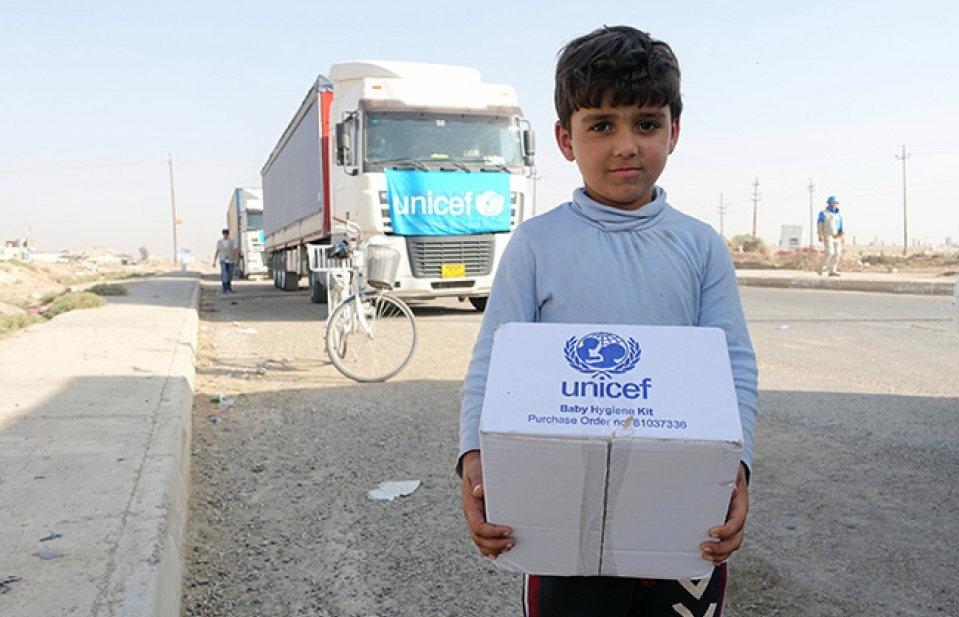 Iraq: Lần đầu tiên UNICEF có thể cứu trợ cho Mosul
