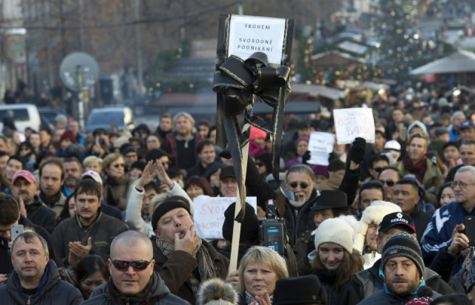 Czech: 1.000 người biểu tình đòi tự do kinh doanh