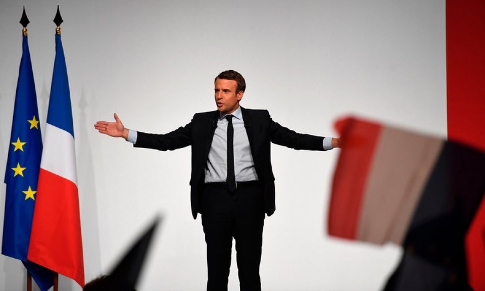 ong macron va van menh chau au