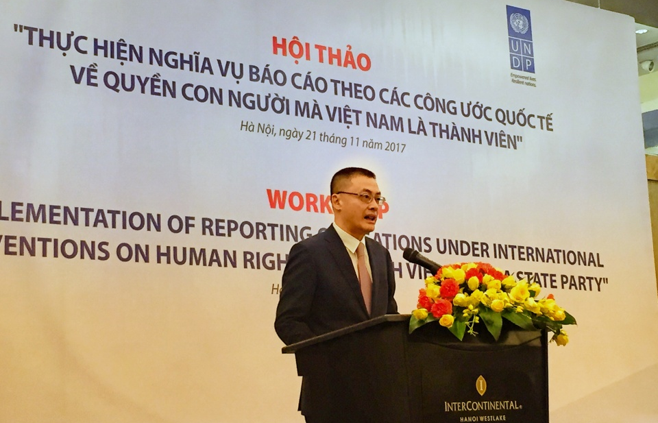 Hội thảo Thực hiện nghĩa vụ báo cáo theo các Công ước quốc tế về quyền con người